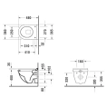 Подвесной унитаз Duravit Starck 3: компактное решение для современного санузла (2202090000) - миниатюра фото 5