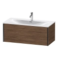 Тумба подвесная Duravit XViu 610x800x480 мм для раковины, цвет walnut dark/черный матовый (XV40350B221) - миниатюра фото 1
