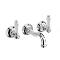 Настенный смеситель для раковины Nicolazzi Petit Mont Blanc с двумя ручками, хром (1477CR78) - миниатюра фото 1