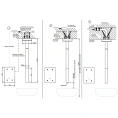 Электронный потолочный смеситель GESSI RETTANGOLO с кран-фильтром, хром (20024#031) - миниатюра фото 2