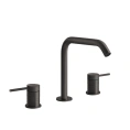 Смеситель для раковины GESSI 316 на 3 отверстия, цвет brushed black metal PVD (54312#707) - миниатюра фото 1