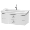 Подвесная тумбочка Duravit White Tulip: 2 ящика, белый высокоглянцевый, 410x984x458 мм (WT435208585) - миниатюра фото 1