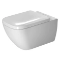 Унитаз подвесной Duravit Happy D.2 безободковый — 540х365 мм, комплект крепления, белый (2222090000) - миниатюра фото 1