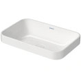 Раковина Duravit Happy D2 Plus 600x400 мм без перелива с керамической крышкой WonderGliss (23596000001) - миниатюра фото 2