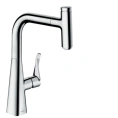 Смеситель для кухни Hansgrohe Metris Select с поворотным изливом, хром (14857000) - миниатюра фото 1