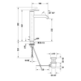 Смеситель для раковины Duravit C.1 высокий, хром, с донным клапаном (C11040001010) - миниатюра фото 2