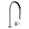 Смеситель для раковины Laufen Kartell с поворотным изливом и донным клапаном, хром (3.1133.2.004.221.1) - миниатюра фото 1