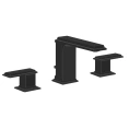 Смеситель для раковины Gessi Eleganza на 3 отверстия с донным клапаном, черный металлик (46012#706) - миниатюра фото 1