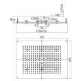 Верхний душ BOSSINI Dream с LED-подсветкой, 2 режима: дождь и распыление, хром (H38671.030) - миниатюра фото 2