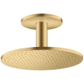 Верхний душ AX ShowerSolution 300 мм с держателем, 2 форсунки, шлифованное золото (35304250) - миниатюра фото 1
