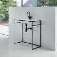 Раковина BETTE LUX SHAPE 800x495 белая на каркас с отверстием под смеситель (Q011-815) - миниатюра фото 1