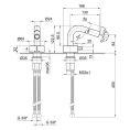 Смеситель для биде Fantini AF/21 хром, 1 отверстие, излив 130 мм (27 02 A008WF) - миниатюра фото 2