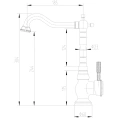 Стильный смеситель Lemark Jasmine LM6645ORB для кухонной мойки - миниатюра фото 1