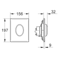Кнопка смыва для унитаза Grohe Skate Air 38564SH0, белая - миниатюра фото 3