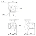Циркуляционный насос Grundfos UPS 40-100 F 250 - миниатюра фото 3