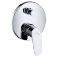 Встраиваемый смеситель для ванны Hansgrohe Focus с вакуумным переключателем и защитой EN1717 (31946000) - миниатюра фото 1