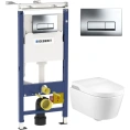 Готовое решение: комплект инсталляции Geberit Duofix и подвесной унитаз Roca Inspira с функцией биде - миниатюра фото 1