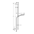 Душевой гарнитур Hansgrohe Pulsify Select 105 3jet Relaxation с технологией релаксации, черный матовый (24170670) - миниатюра фото 2