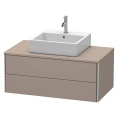 База подвесная Duravit XSquare 1000 мм с двумя выдвижными ящиками в цвете базальт матовый (XS491104343) - миниатюра фото 1