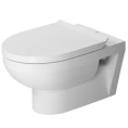 Подвесной унитаз Duravit DURASTYLE Basic Rimless с сиденьем с автоматическим закрыванием (256209+002079)) - миниатюра фото 1