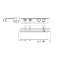 Термостатический смеситель для душа GESSI HI-FI ECLECTIC с полкой и хромом (65252#031) - миниатюра фото 2