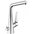Смеситель для кухни Hansgrohe Metris M71: однорычажный с поворотным изливом, хром (14888000) - миниатюра фото 1