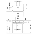 Встраиваемая раковина Duravit Happy D2 1000 мм белая (2318100000) - миниатюра фото 2