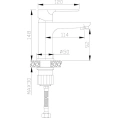 Смеситель для раковины Rossinka RS35 однорычажный (RS35-11PC) - миниатюра фото 3
