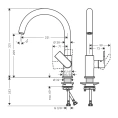 Кухонный смеситель Hansgrohe Vernis Shape M35 матовый черный однорычажный (71871670) - миниатюра фото 2