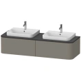 Подвесная тумба Duravit Happy D.2 Plus с 2 ящиками, цвет Stone Grey Satin Matt (HP4946B9292) - миниатюра фото 1