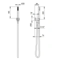 Душевой набор Fantini Nice с ручной лейкой FIT в стильном цвете Raw Metal PVD (86 Q8 8093) - миниатюра фото 2