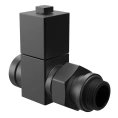 Набор дизайн-вентилей Royal Thermo CUBE 1/2 черный, RTE 56.0006, НС-1422575 - миниатюра фото 2