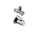 Угловой вентиль Hansgrohe с декоративной накладкой в цвете шлифованный никель (13954820) - миниатюра фото 1