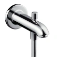 Излив для ванны Hansgrohe с переключателем на душ, 228 мм, хром (13424000) - миниатюра фото 1
