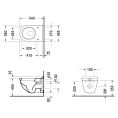 Подвесной унитаз Duravit Starck 3 с системой инсталляции (2200090000) - миниатюра фото 6