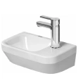 Умывальник Duravit DuraStyle 360x220 мм белый с креплением и отверстием для смесителя справа (713360000) - миниатюра фото 1