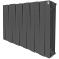 Радиатор биметаллический Royal Thermo Piano Forte 500 noir sable 12 секций-черный - миниатюра фото 1