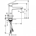 Смеситель для раковины Hansgrohe Metropol 100, хром (32506000) - миниатюра фото 2