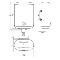 Водонагреватель накопительный электрический Royal Clima GEMMA Inox RWH-GI80-FS - миниатюра фото 2