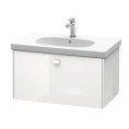 Подвесная тумба Duravit Brioso с выдвижным ящиком, белая глянцевая, 820x469x452 мм (BR404602222) - миниатюра фото 1