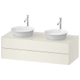 Подвесная тумба Duravit White Tulip Nordic White HighGloss, 408x1300x550 мм, 2 ящика (WT4988BH4H4) - миниатюра фото 1