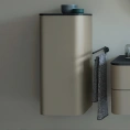 Пенал подвесной Duravit Happy D.2 Plus 880x400x360 мм, Stone Grey Satin Matt, с 2 стеклянными полками (HP1260L9292) - миниатюра фото 1