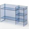 Стеллаж Laufen Kartell синий пластиковый 750×260×530 мм (3.8933.1.083.000.1) - миниатюра фото 1