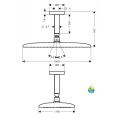 Верхний душ HG Raindance с технологией RainAir 360х190 мм, хром (27381000) - миниатюра фото 2