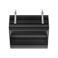 Профиль линейный GESSI BINARIO 460 мм для 2 модулей, Black XL (Shift-Fix) (61004#299) - миниатюра фото 1