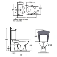 Унитаз-компакт Azzurra Jubilaeum JUB100B1/MBP - миниатюра фото 7