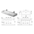 Раковина Duravit Vero для мебели без перелива, 1200x470 мм, белая (454120072) - миниатюра фото 2