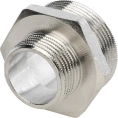 Ниппель STOUT НН переходной 1 1/2 x 1 никелированный - миниатюра фото 5