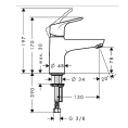 Смеситель Hansgrohe Focus Monotrou для борта ванны, хром (31931000) - миниатюра фото 2
