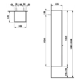Подвесной шкаф Laufen Palace 350х335х1650 мм, антрацитовый дуб (4.0202.2.075.548.1) - миниатюра фото 2